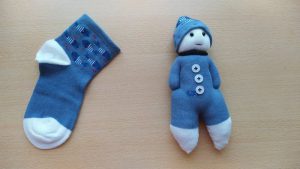 ساخت عروسک با جوراب بچگانه